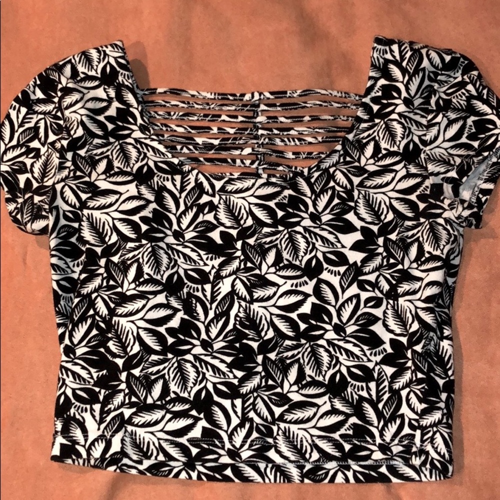 Caged Back Crop Top